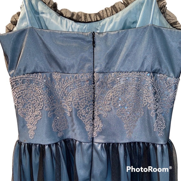 Size 5/6 Morgan & Co. Blue Dress - Picture 5 of 10